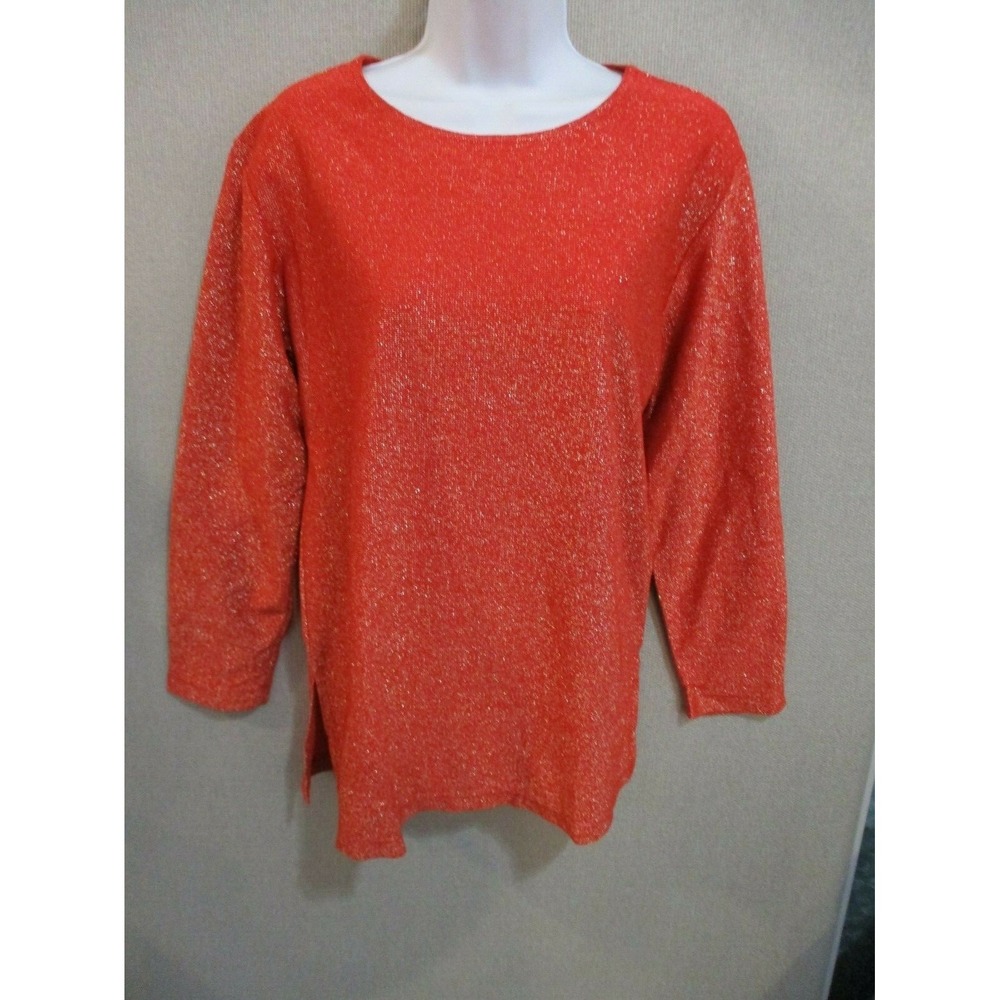 90's Cervelle Sparkly Metallic Sweater Size Small Made in USA